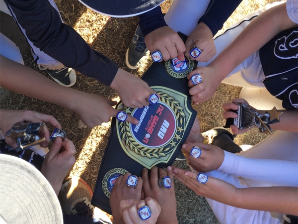 Customize Award Rings for Youth Baseball Summer Tournament 2019