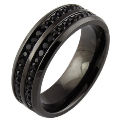 China manufacturer tungsten rings with diamonds for men