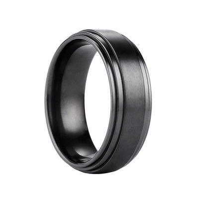 Fashion Engagement Band Simple Tungsten Engraved Custom Rings for Unisex Jewelry