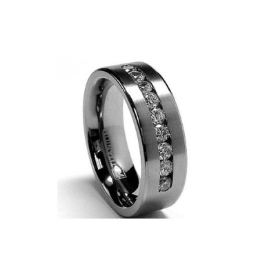 Wedding ring brand women crystal stone 316L stainless steel diamond ring