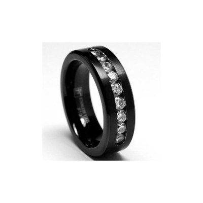 Cheap stainless steel rings crystal rings jewelry wedding ring band