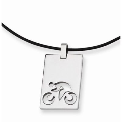Customize sports pendants charm silver necklaces for mens stainless steel metal