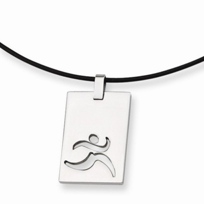 Custom design stainless steel sport pendants necklaces for mens 