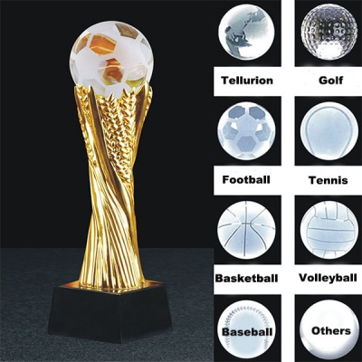 Custom Golf/Football/Tennis/Basketball/Baseball Trophies for Tournament