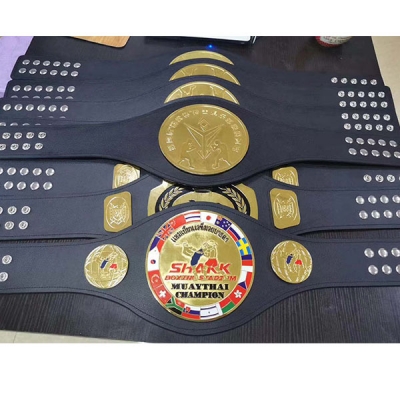 Boxing Championship Belts with Your Unique LOGO and TEXT