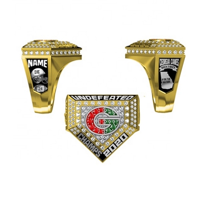 Custom Gold Plating Football Championship Rings